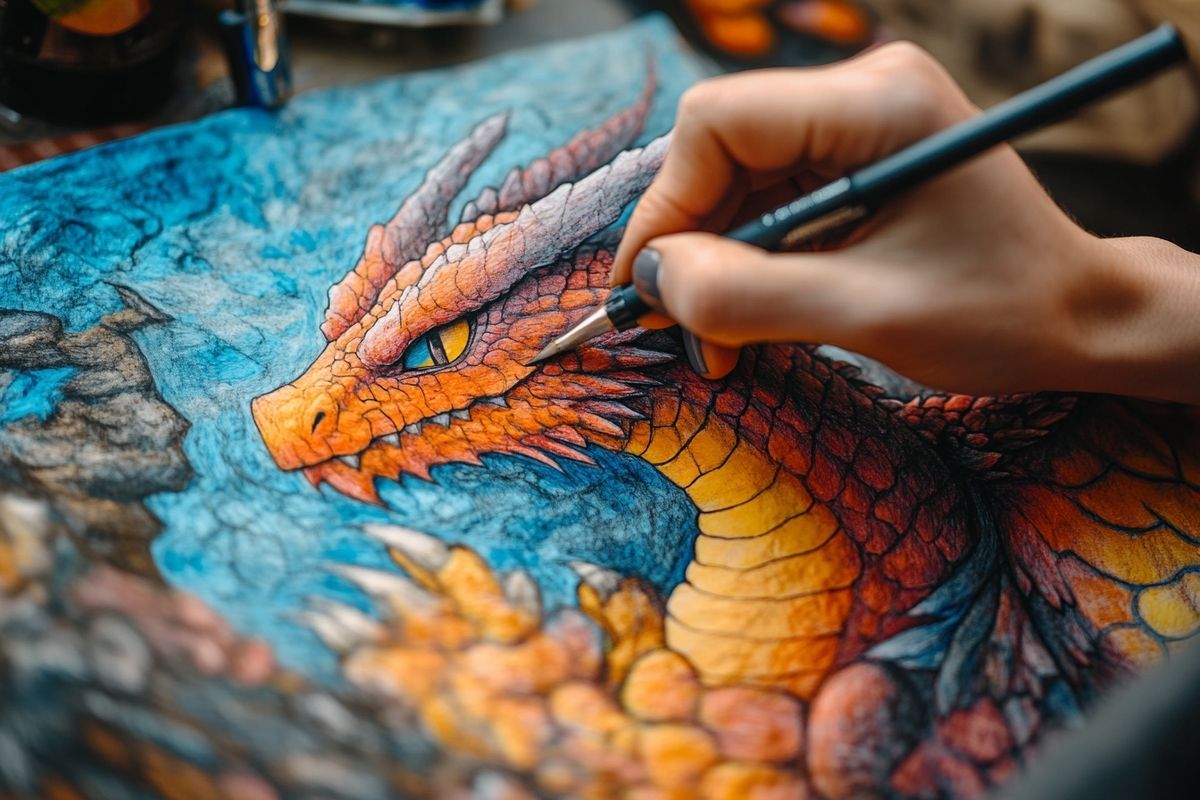Pourquoi le coloriage Dracaufeu est parfait pour la relaxation