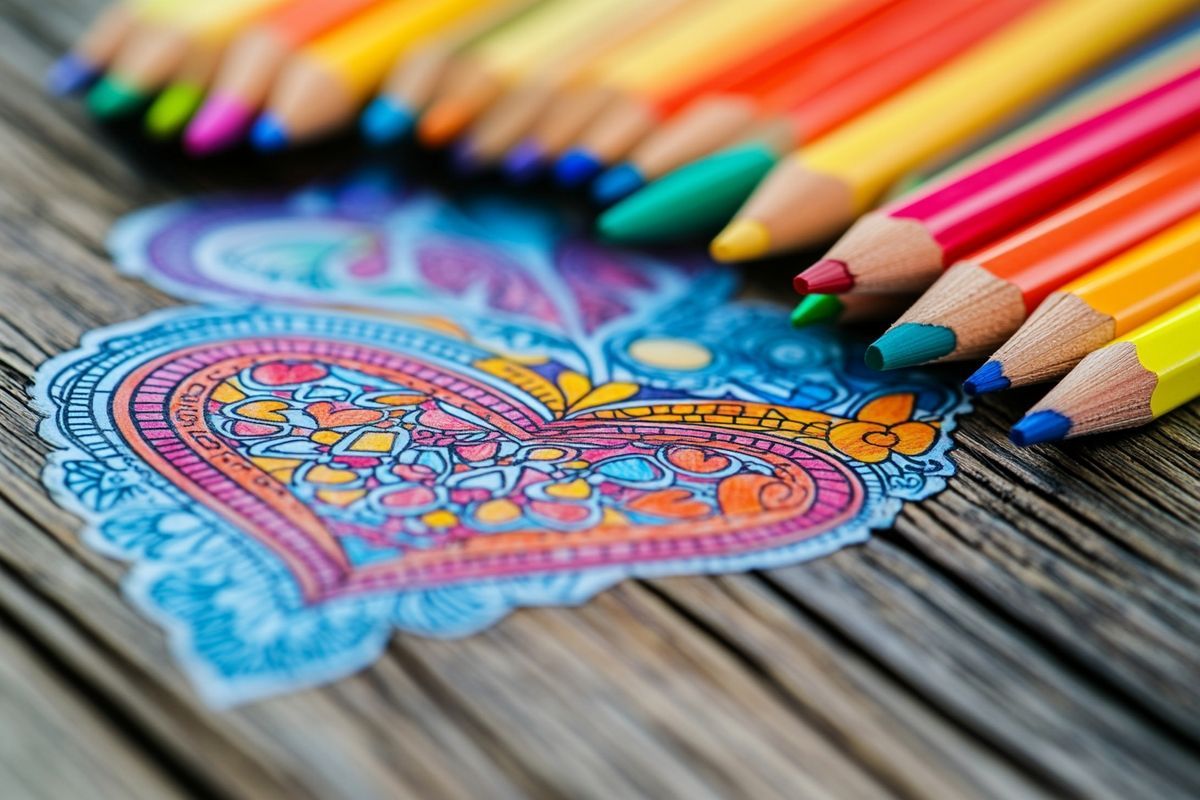 Explorez notre collection unique de coloriages coeurs à imprimer en ligne