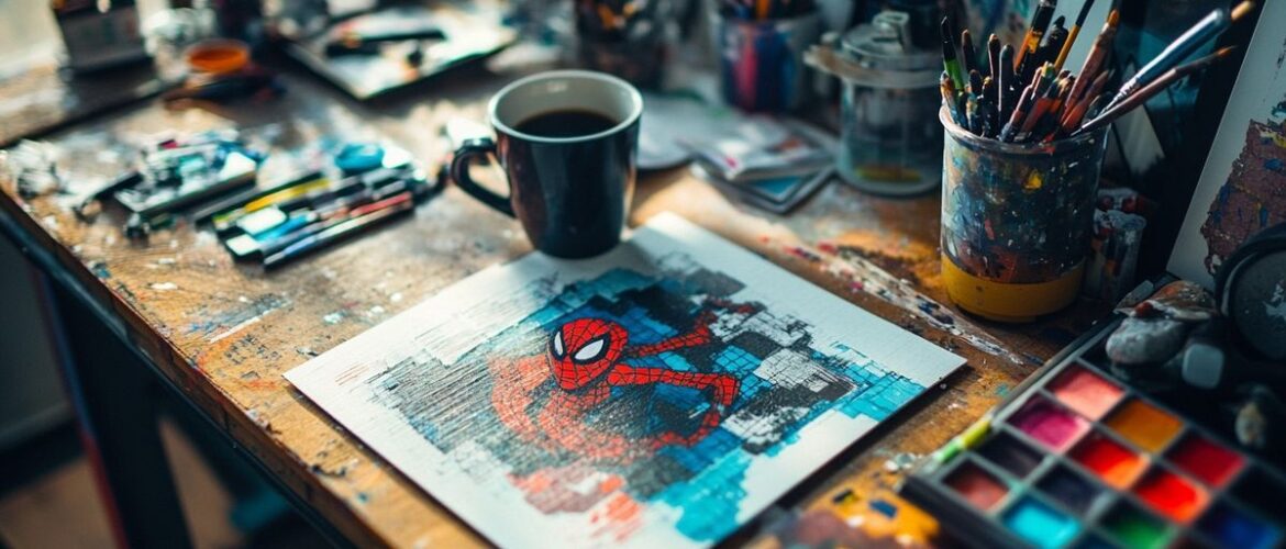 Les secrets des artistes du pixel art Spiderman révèlent leur talent