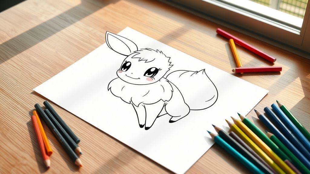 coloriage Evoli