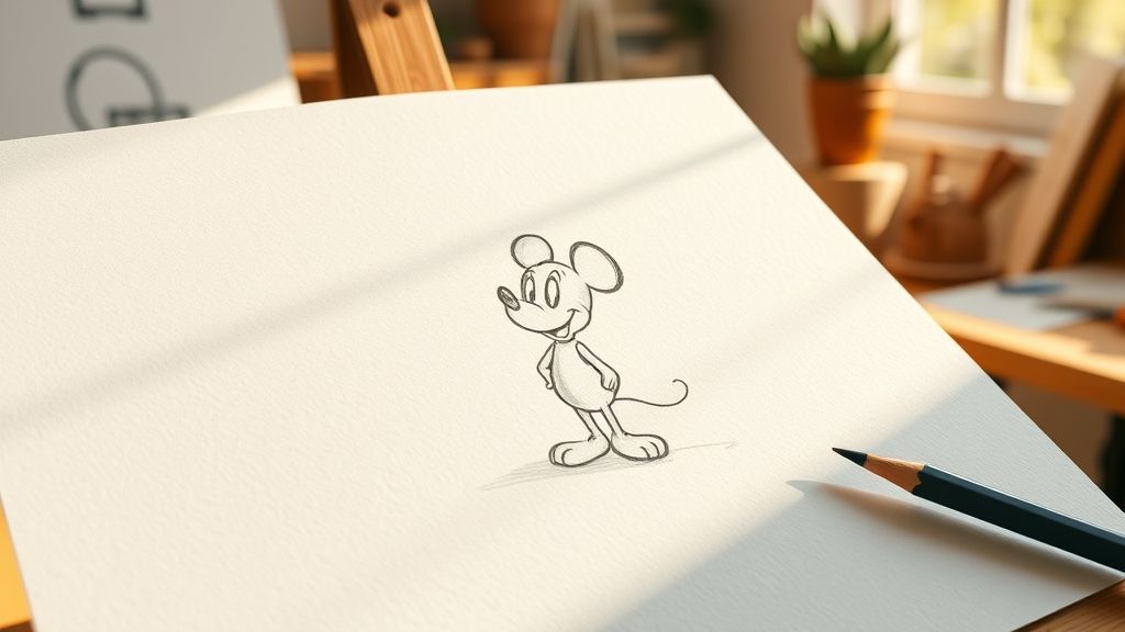 créer un dessin Disney