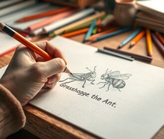 Dessin à propos de la cigale et la fourmi : des idées créatives pour des activités familiales