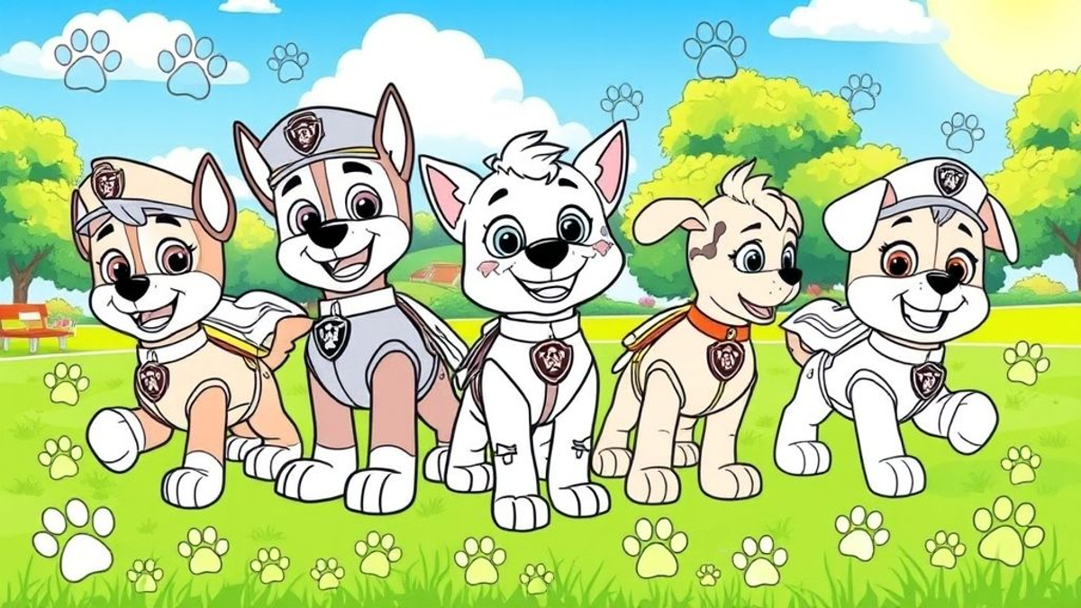 coloriages de Pat Patrouille