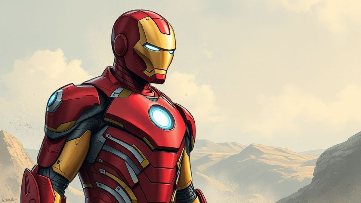 dessin iron man