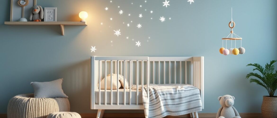 Comment la veilleuse bébé avec projection plafond Aubert transforme l’heure du coucher