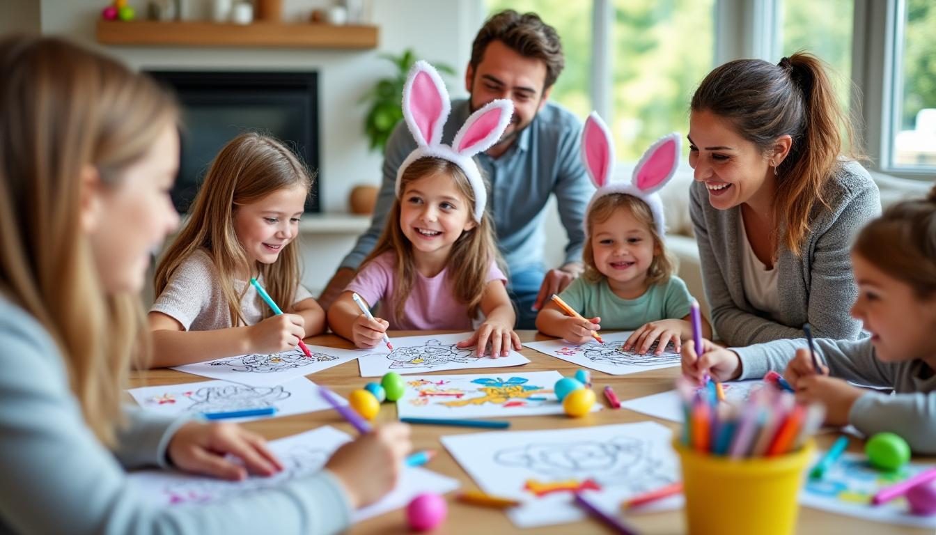 téléchargez gratuitement des coloriages de pâques en pdf et partagez un moment créatif en famille. redécouvrez cette tradition ludique avec des dessins variés pour petits et grands !
