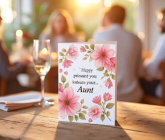 Cadeau idéal : une belle phrase pour ma tata à écrire sur une carte