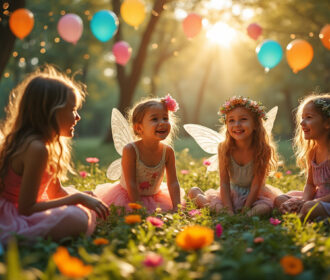La fête pour enfants dans le monde des fées : un voyage vers l’imaginaire