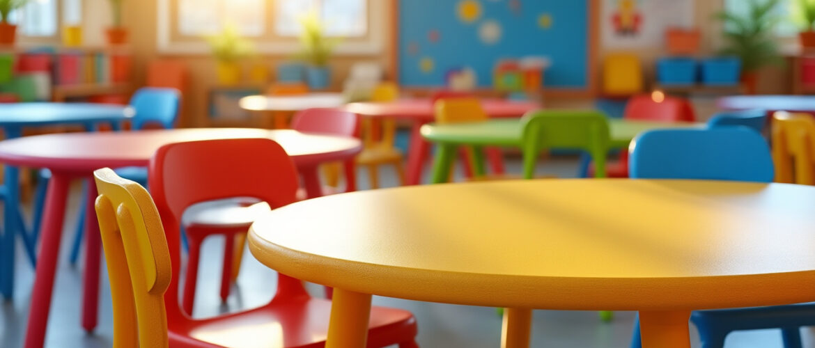 Les tables colorées pour enfants : un atout pour l’apprentissage et le jeu