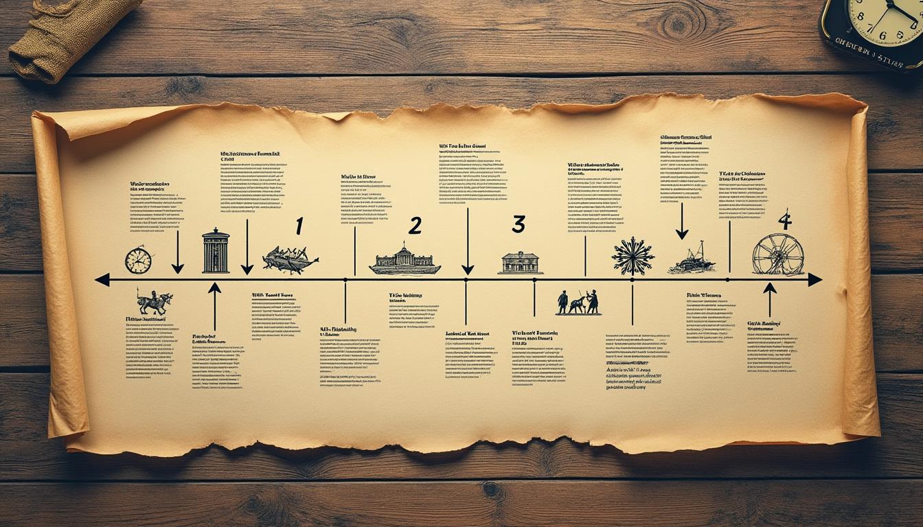 découvrez comment une frise chronologique vierge peut faciliter la gestion et la coordination des projets de groupe. simplicité, organisation visuelle et collaboration renforcée sont au rendez-vous !