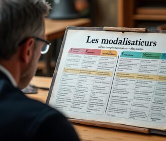Les modalisateurs : tableau comparatif entre les formes écrites et orales
