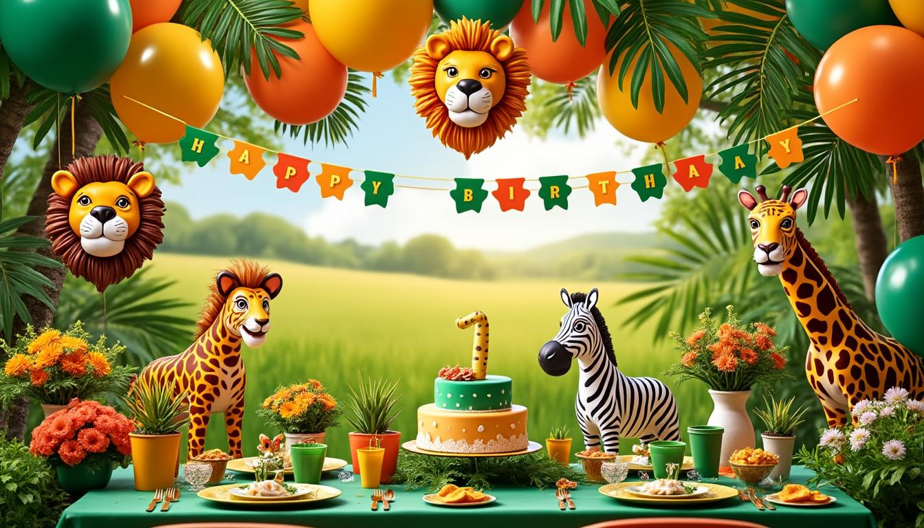 découvrez nos conseils et astuces pour organiser un anniversaire d’enfant inoubliable sur le thème de la savane africaine : décoration, jeux, activités et idées originales pour une fête réussie.