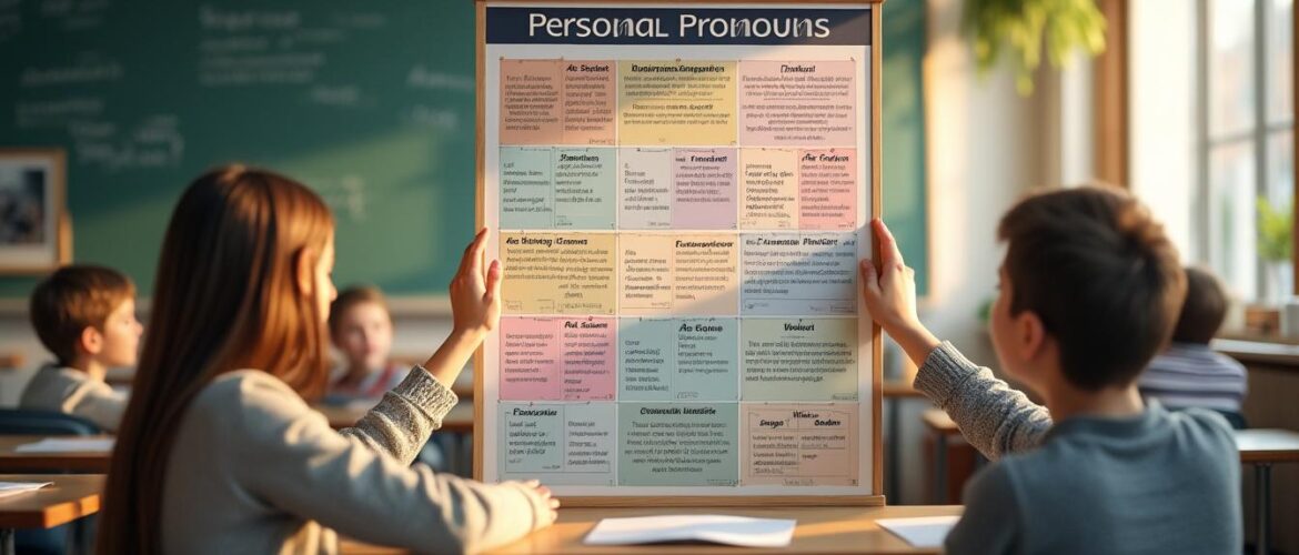 Tableau : pronoms personnels, un support pédagogique qui fait la différence