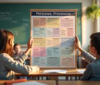 Tableau : pronoms personnels, un support pédagogique qui fait la différence
