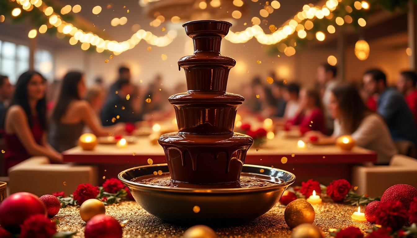 découvrez comment animer votre soirée avec une fontaine de chocolat et des animations captivantes pour un événement gourmand et convivial.