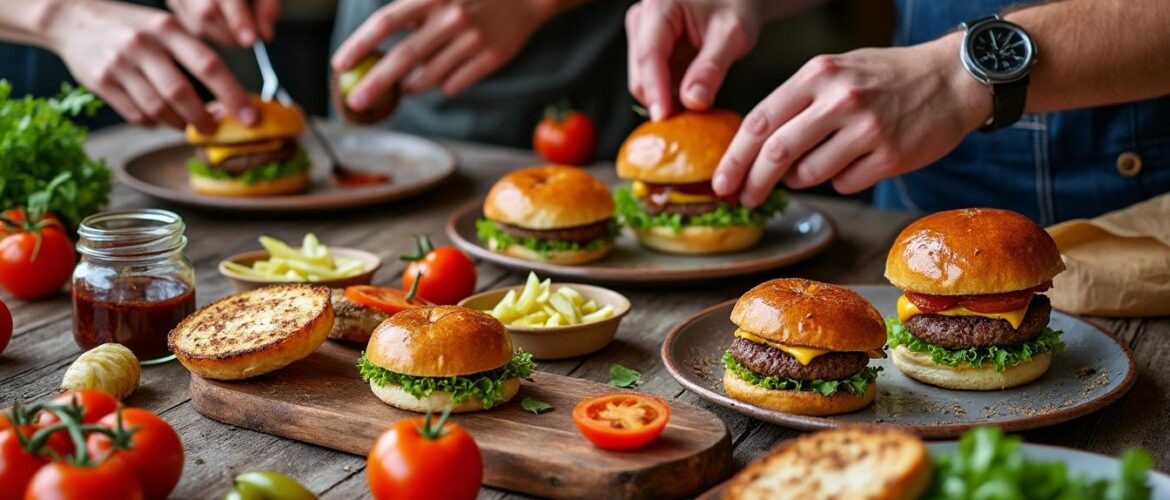 Transformez vos repas en moments festifs avec un atelier mini-burgers rigolos