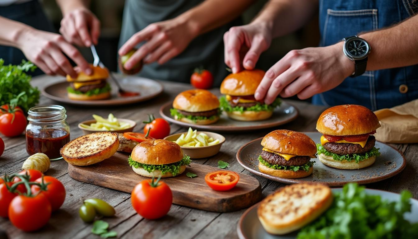 découvrez notre atelier mini-burgers rigolos et transformez vos repas en moments festifs et conviviaux. amusement garanti pour petits et grands gourmands !