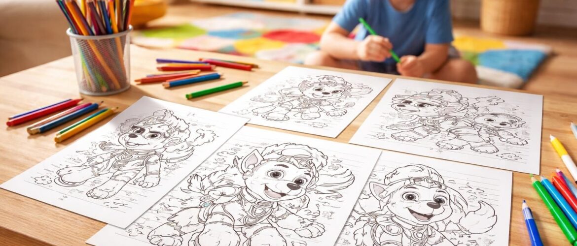 Découvrez des coloriages Pat Patrouille à imprimer en PDF pour vos enfants