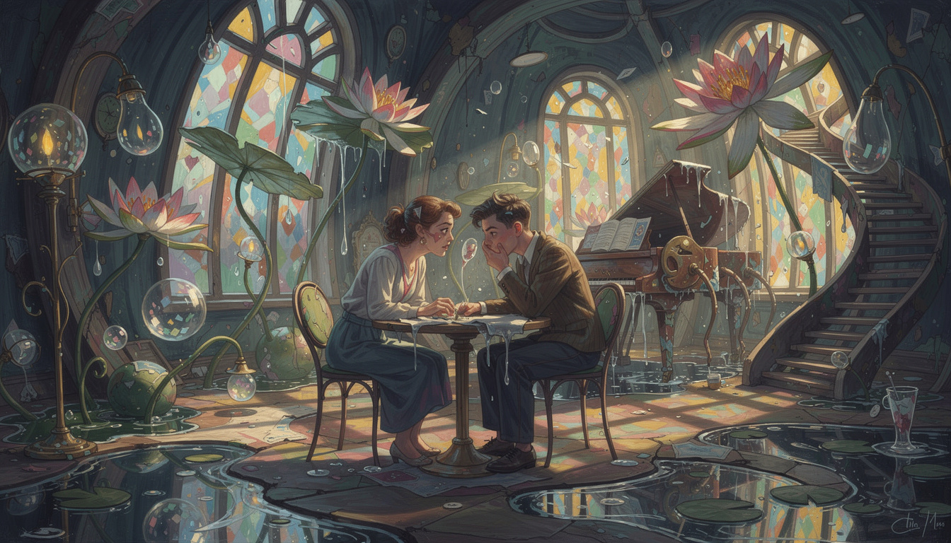 plongez dans l'univers de "l'écume des jours" à travers un résumé des moments clés de ce roman poignant et poétique.