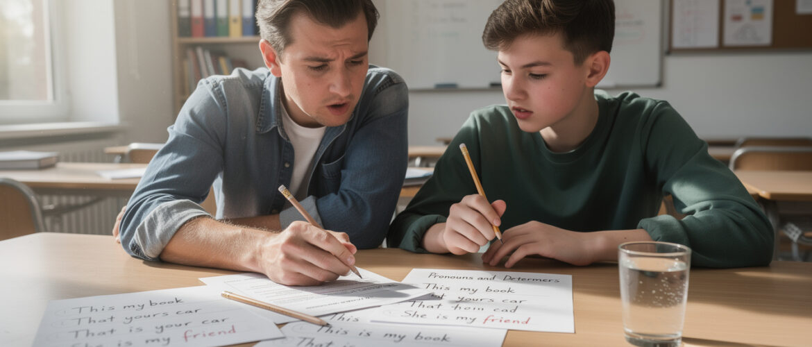 Erreurs fréquentes liées à la méconnaissance entre pronom et déterminant