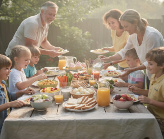Idée pour fête pour enfants économique : organisez un potluck pour économiser sur les repas