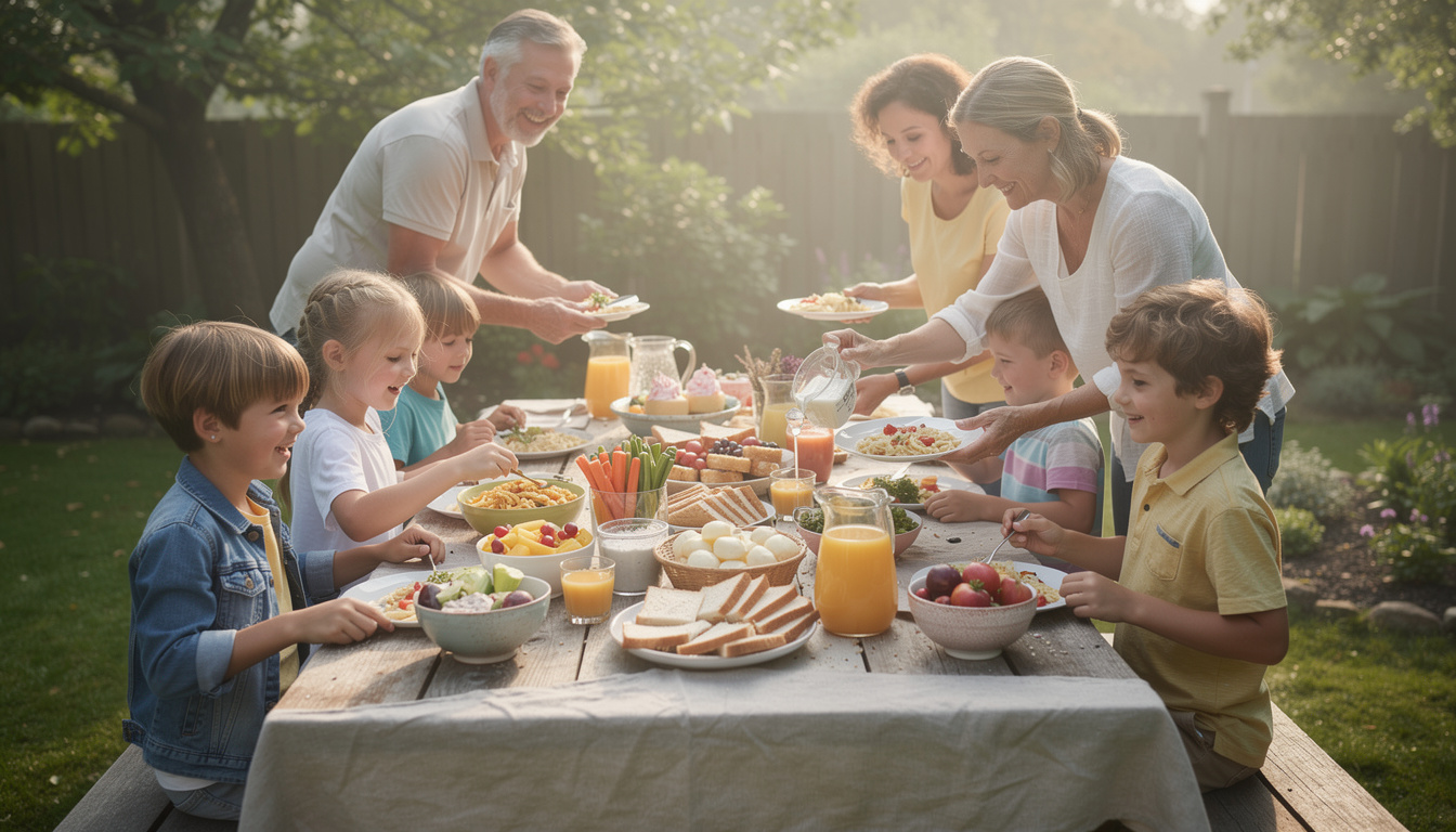 découvrez une idée économique pour une fête d'enfants : organisez un potluck où chaque invité apporte un plat, pour partager un repas convivial tout en maîtrisant votre budget.