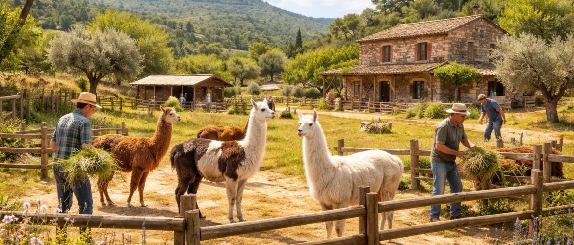 Immergez-vous dans la vie quotidienne à la ferme des lamas dans le Var