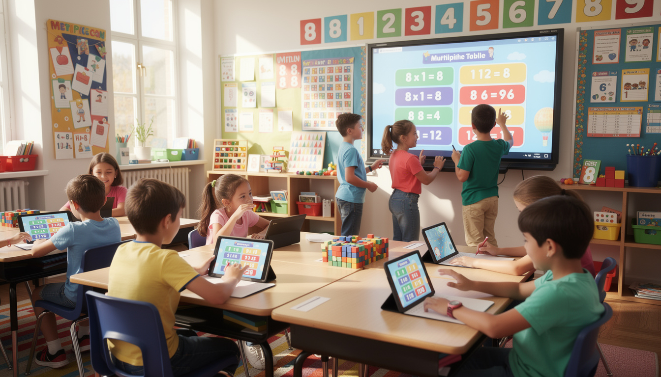 découvrez des jeux interactifs amusants pour apprendre et maîtriser la table de 8 de multiplication tout en s'amusant.