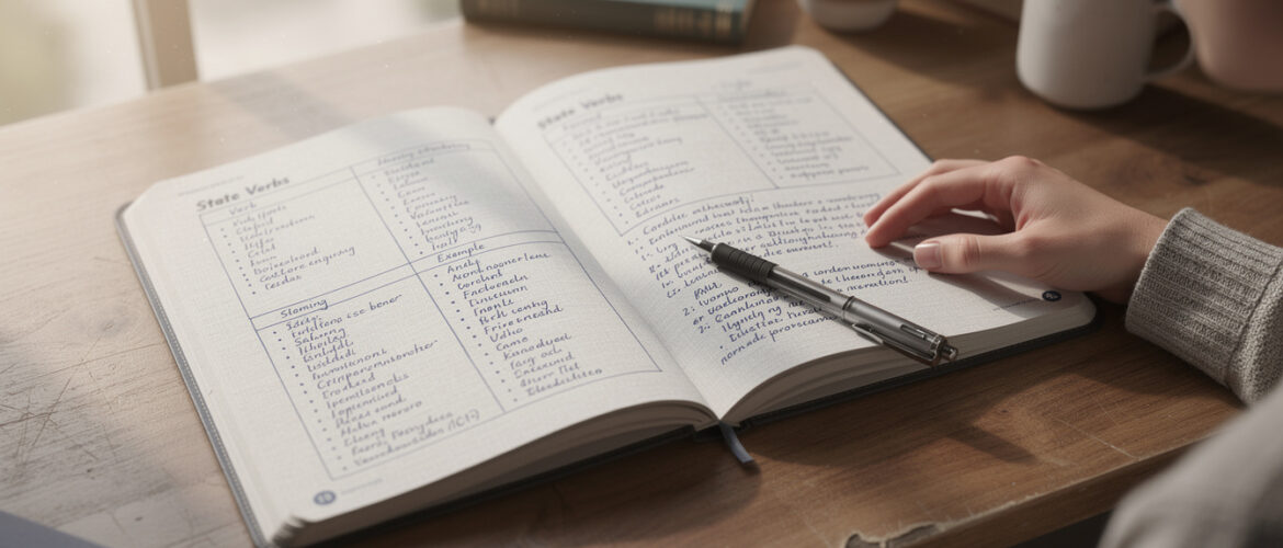 Verbe d&rsquo;état : liste complète qui vous aidera à éviter les erreurs courantes