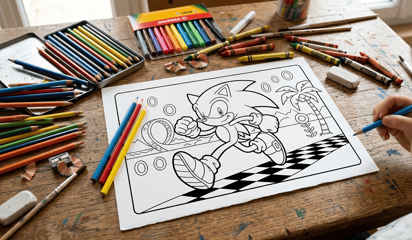 coloriage de Sonic exe
