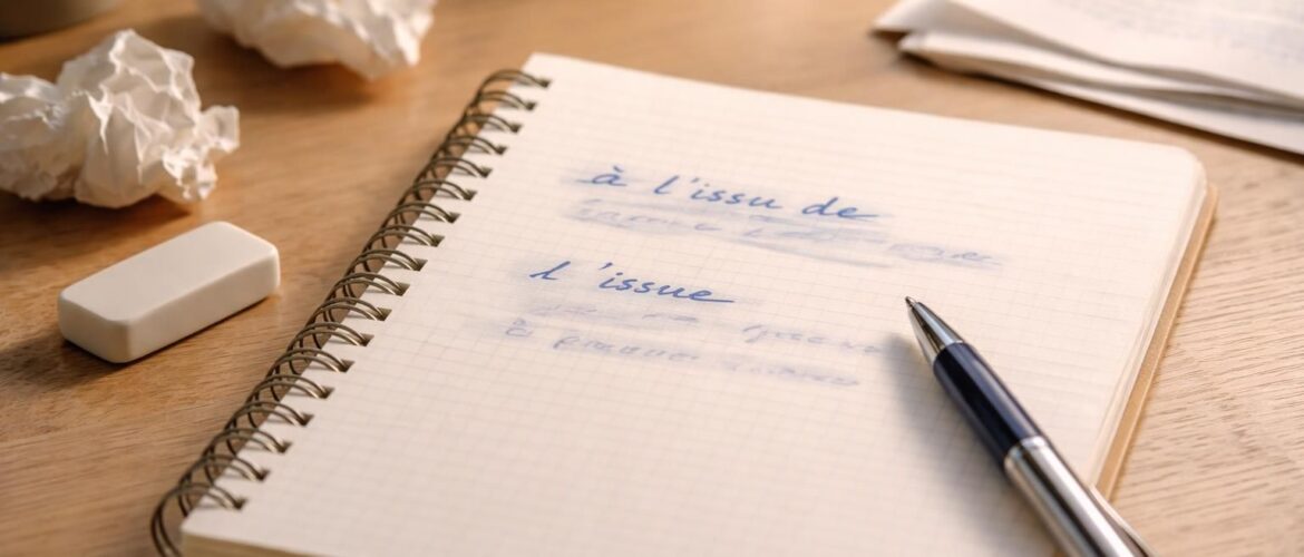 À l&rsquo;issu de ou l&rsquo;issue : Quelle forme est la bonne à utiliser ?