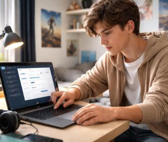 Curseur qui saute : réglages touchpad pour ados