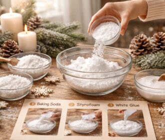 Découvrez comment faire de la fausse neige pour vos décorations hivernales