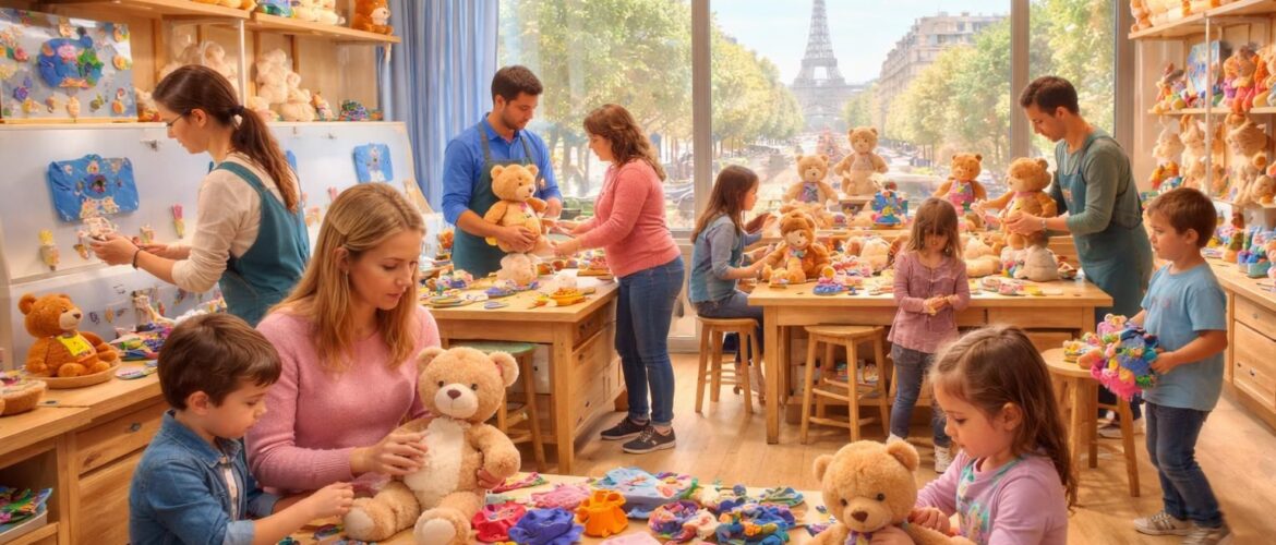 Découvrez le workshop Build a bear en France à Paris pour créer des peluches uniques