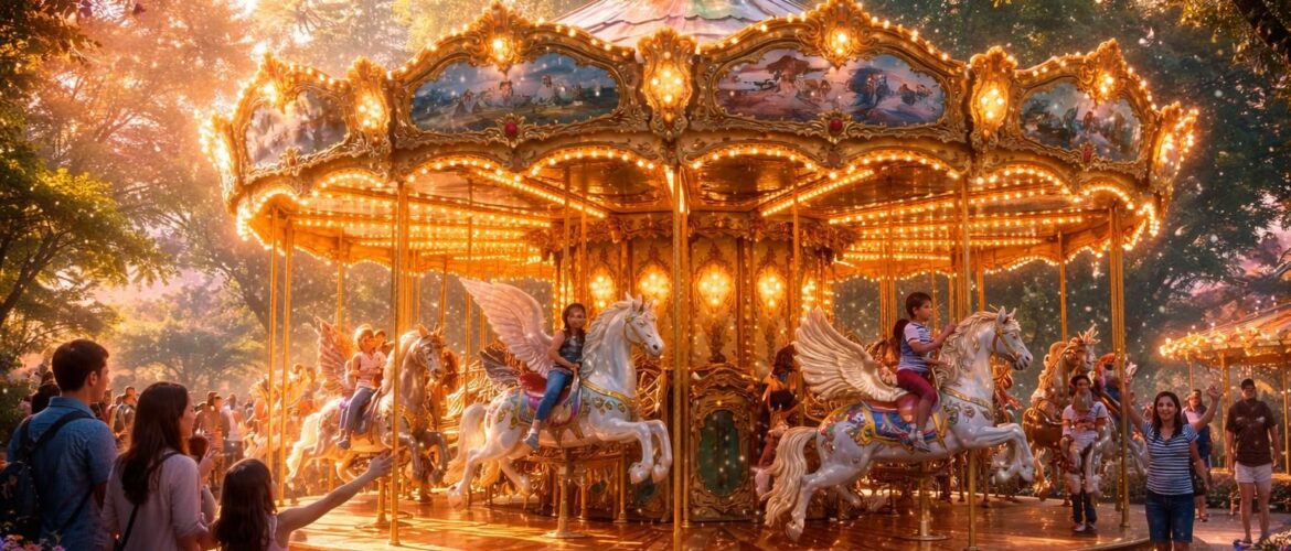 Découvrez les personnages dans le manège enchanté : une aventure magique pour petits et grands