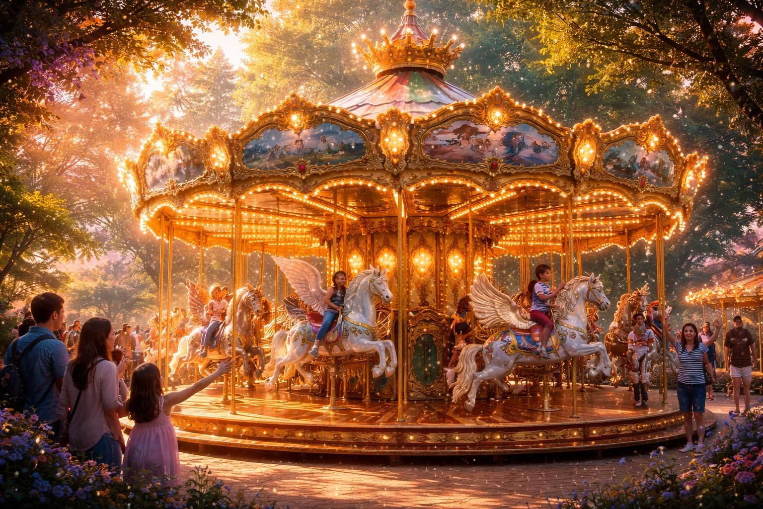 explorez les personnages fascinants du manège enchanté et vivez une aventure magique pleine de charme, idéale pour toute la famille, petits et grands.