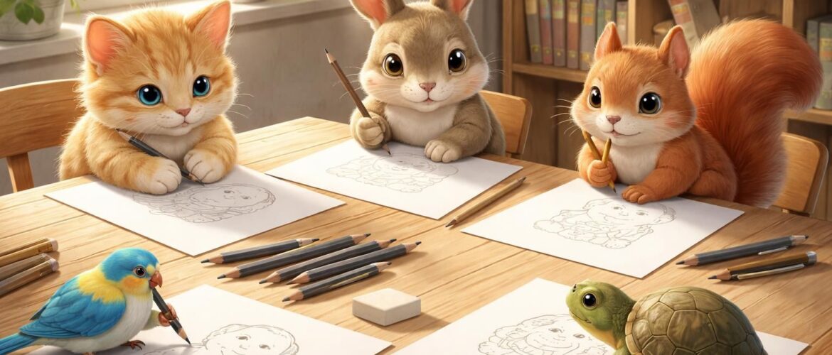 Dessin d&rsquo;animaux facile : 10 astuces pour les débutants