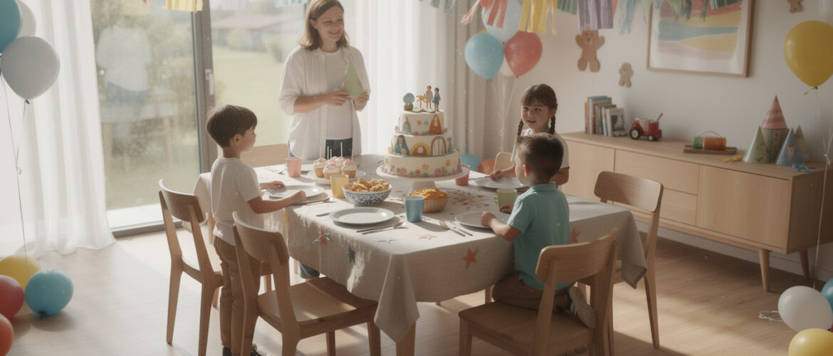 Inspiration pour une fête pour enfants bien organisée chez soi avec un thème original