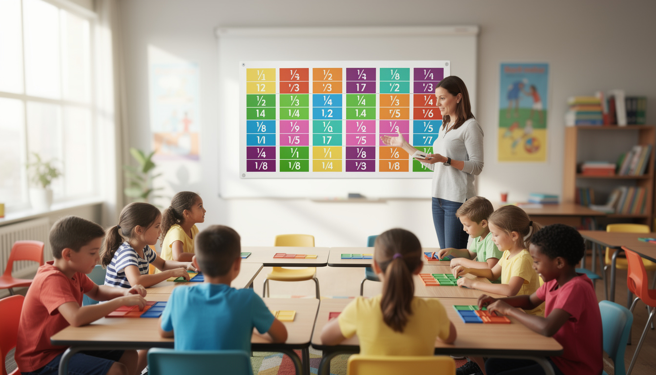 découvrez comment le tableau de fraction facilite l'apprentissage des mathématiques en rendant les concepts de fractions clairs et accessibles à tous les élèves.