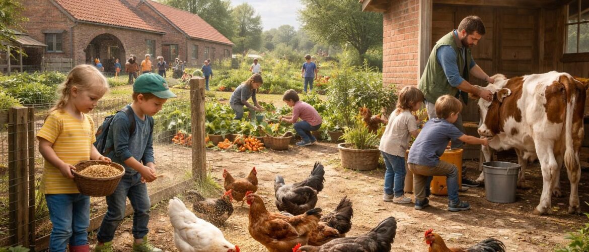 Les apprentissages uniques offerts par une ferme pédagogique à Lille