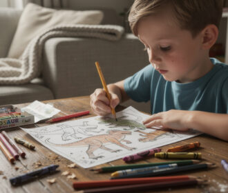 Les avantages du coloriage dinosaure à imprimer en PDF pour la créativité des petits