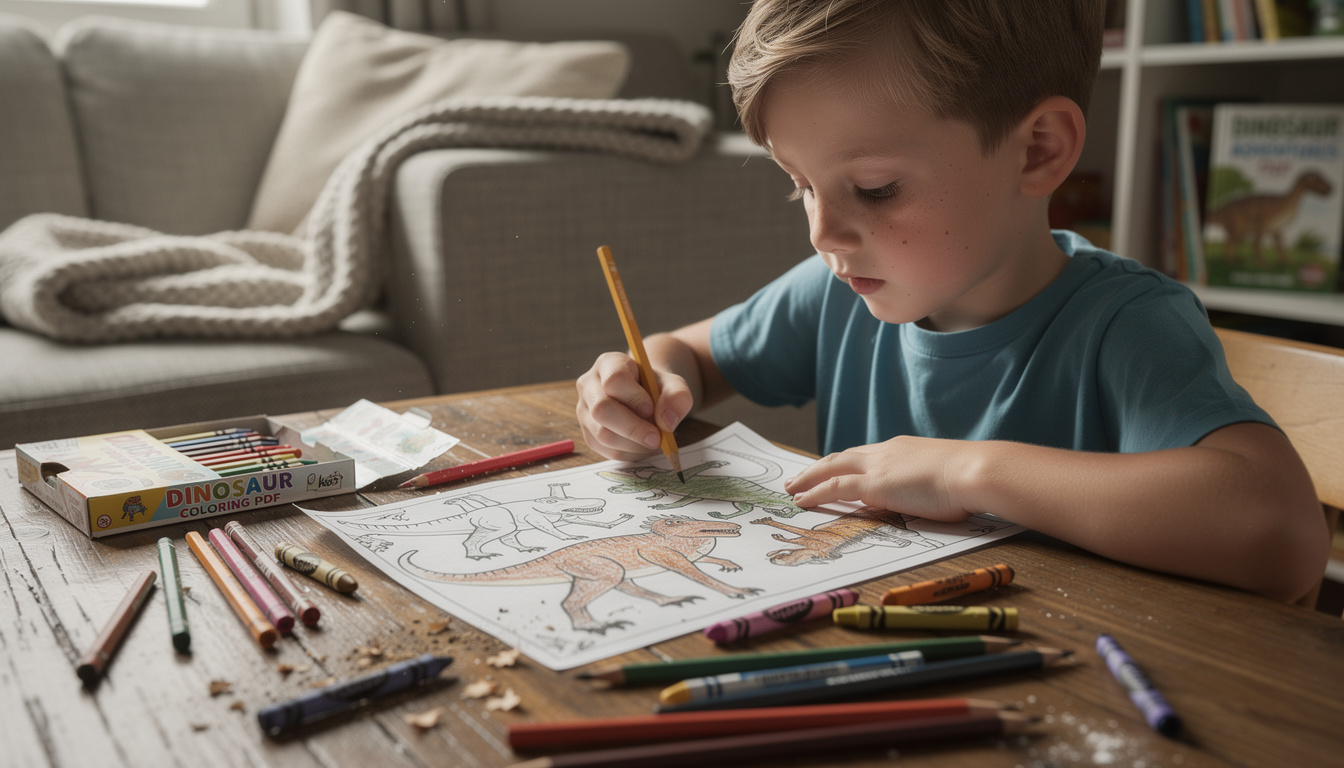 découvrez comment le coloriage dinosaure à imprimer en pdf stimule la créativité des enfants tout en leur offrant un moment ludique et éducatif.