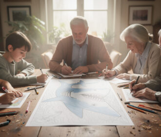 Les bienfaits relaxants du coloriage du requin Megalodon pour tous les âges