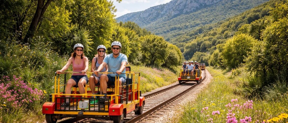 Les incroyables photos de vélorail de la Sainte-Baume dans le Var qui vous émerveilleront