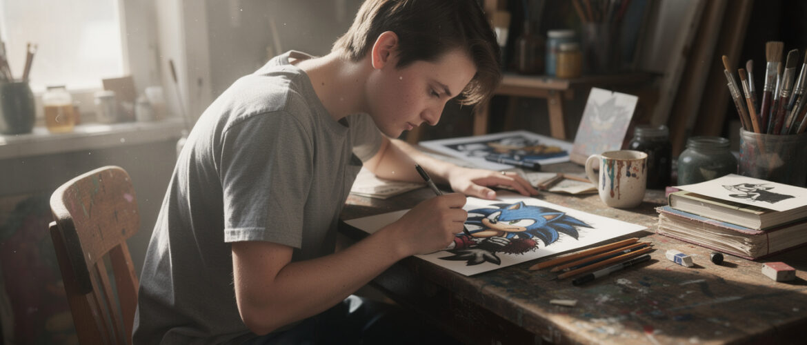 Pourquoi le dessin de Sonic exe fascine-t-il les artistes en herbe ?
