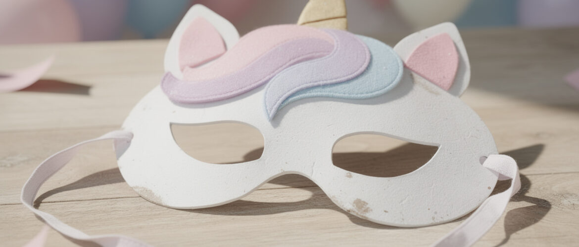 Un masque licorne à imprimer pour animer les anniversaires des tout-petits