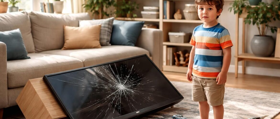 Assurance habitation : couverture en cas de télé cassée par mon fils ?