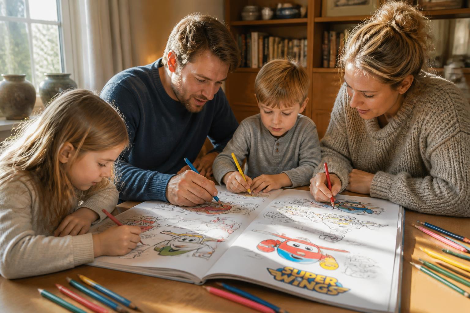découvrez le coloriage de super wings, une activité ludique et créative idéale pour partager des moments de plaisir en famille.