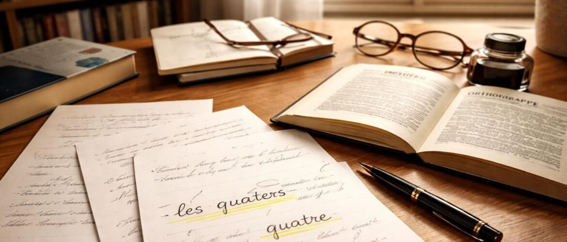 Les quatres ou quatre : le défi d&rsquo;une écriture sans faute