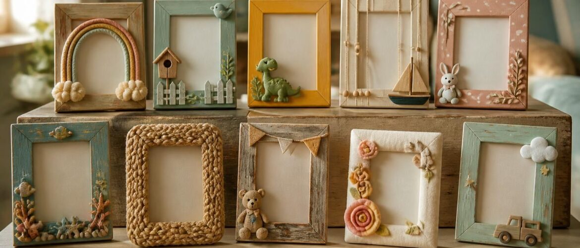 10 idées créatives pour un cadre photo décoré pour enfant unique